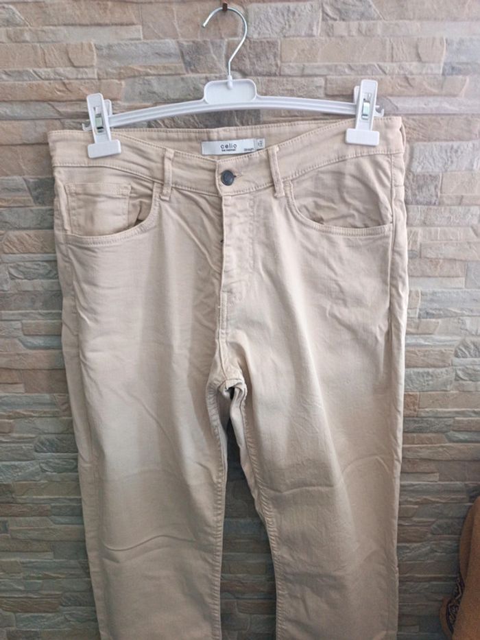 Jean beige Celio 42 - photo numéro 2