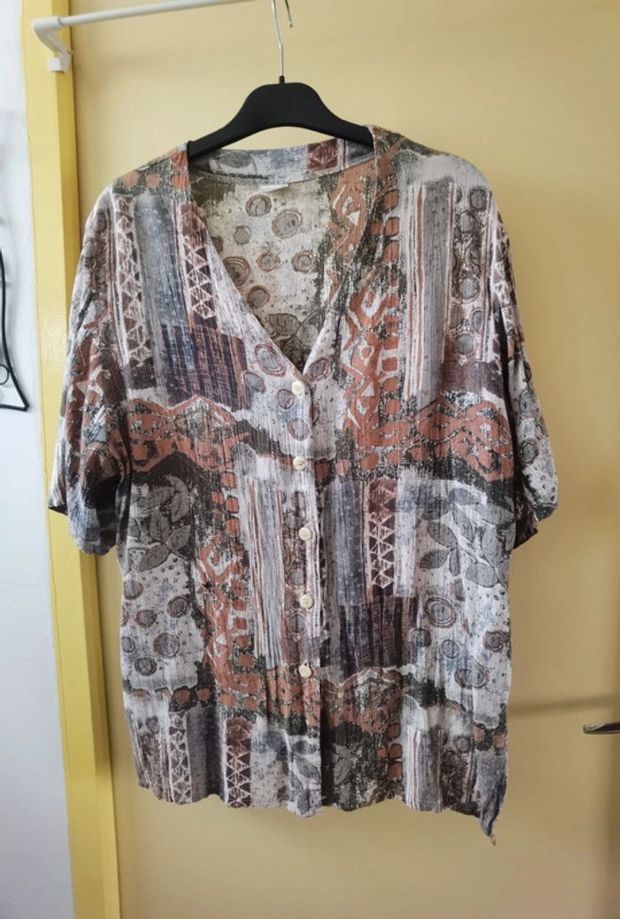 Chemise 44 à motif marron
