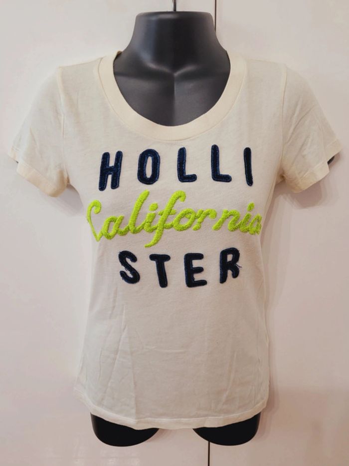 Tee shirt Hollister California beige taille S / 36