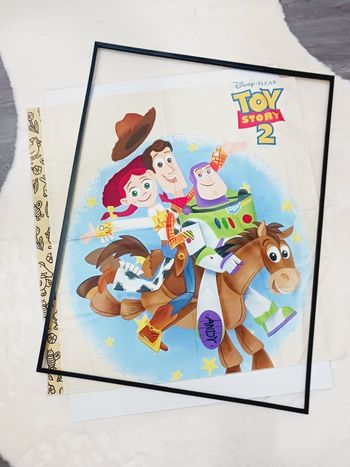 Decoration murale Impression sur toile tissus 70x70 neuf à encadrer