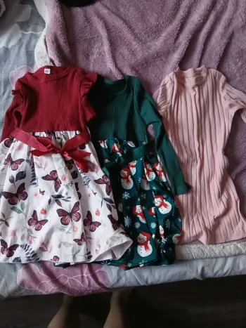 3 robes en coton