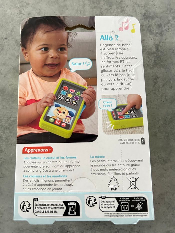 Jeu d’éveil Fisher price mon smartphone 2 en 1 neuf - photo numéro 2