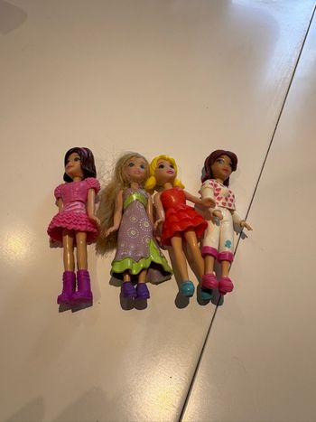 Lot de 4 figurines Polly Pocket
