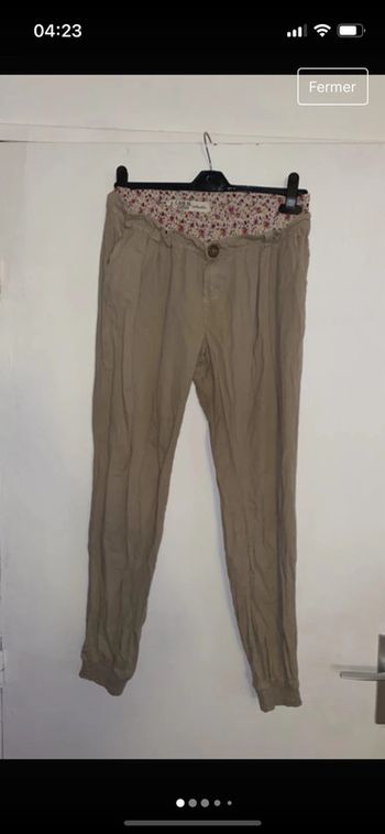 Pantalon léger beige