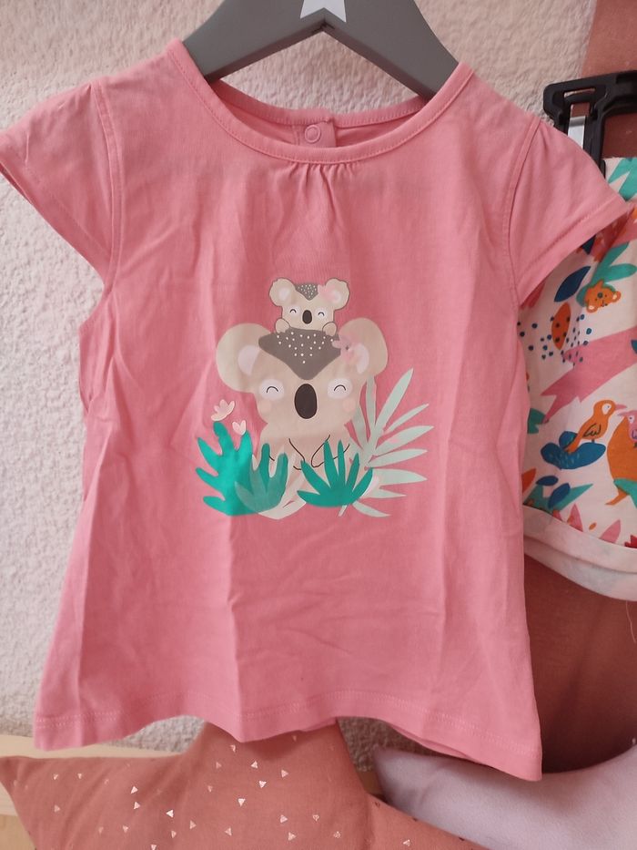 Ensemble Tee shirt + Short - Motif  Koala - 24 mois - Proche du neuf -  Mots d'enfants - photo numéro 2