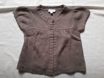 Veste marron à 2 boutons