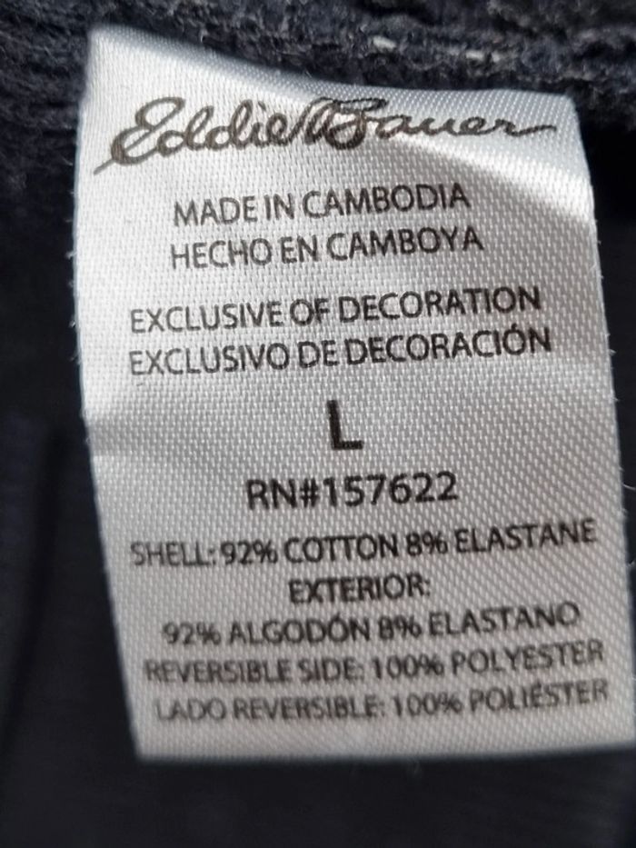 Sweat Eddie Bauer noir – Taille L Homme (mesures en photos) - photo numéro 6