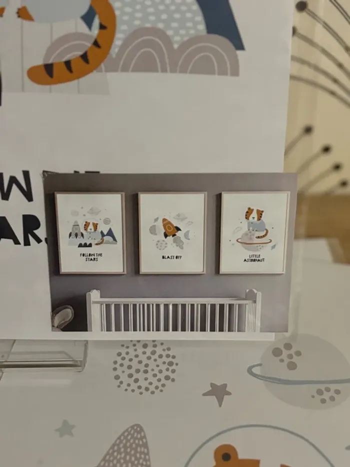 Affiches “Little Astronaute” pour chambre enfant - photo numéro 2