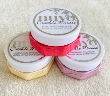 Lot de 3 Crackle Mousse Nuvo 3 couleurs différents