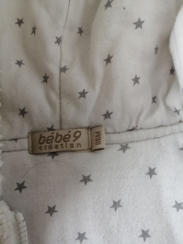 Combinaison pilote crème bébé 9 création fille 6 mois - photo numéro 2