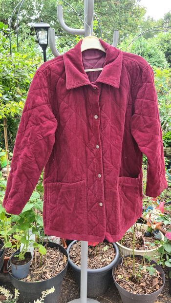 Veste style country T 42 velours petite côtes T 42