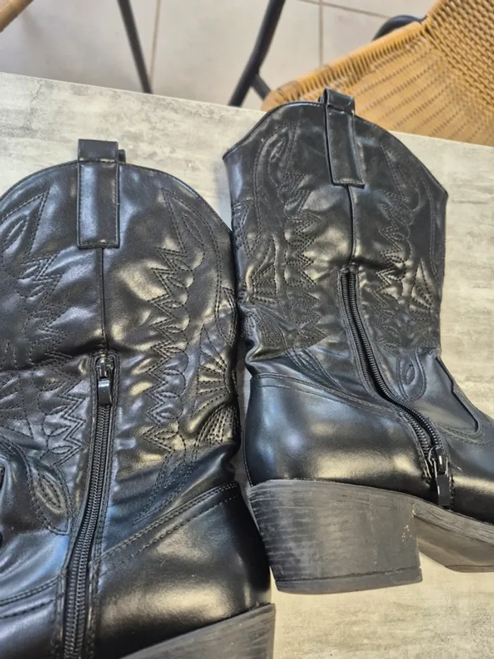 Botte Santiag cow boy smili cuir - photo numéro 4
