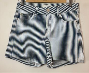 Short en Jean’s à rayures Anti Blue /