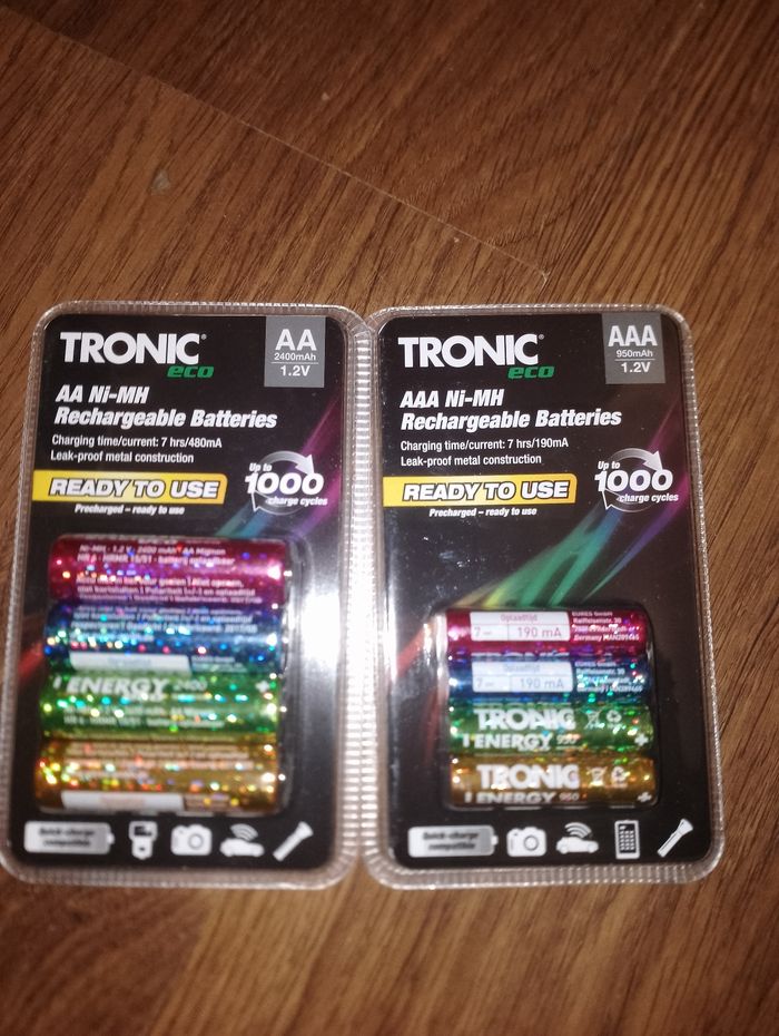 Pile rechargeable Tronic neuf AA où AAA