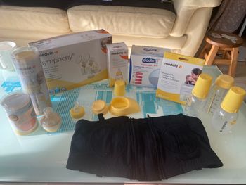 Lot accessoires tire lait medela