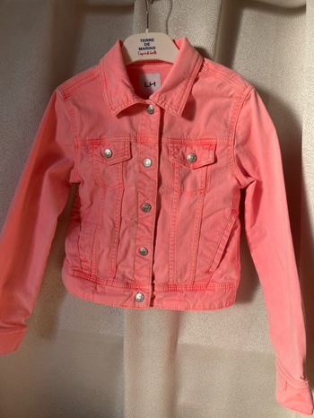 Jolie veste en jeans corail 8 ans la halle
