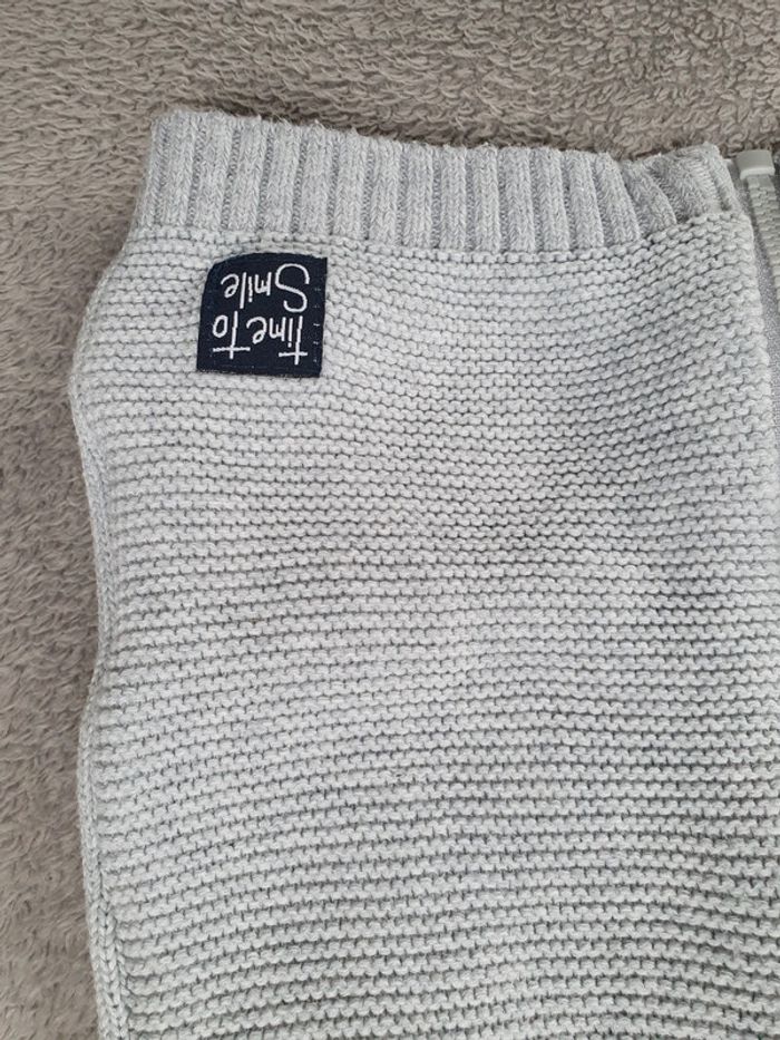 Gilet gris maille - photo numéro 3