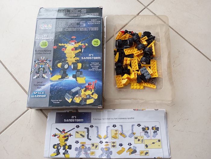 Lot de 4 boîtes de blocs de construction métarobots - photo numéro 2