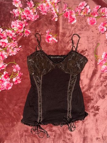 Superbe top corset strass taille unique vintage 