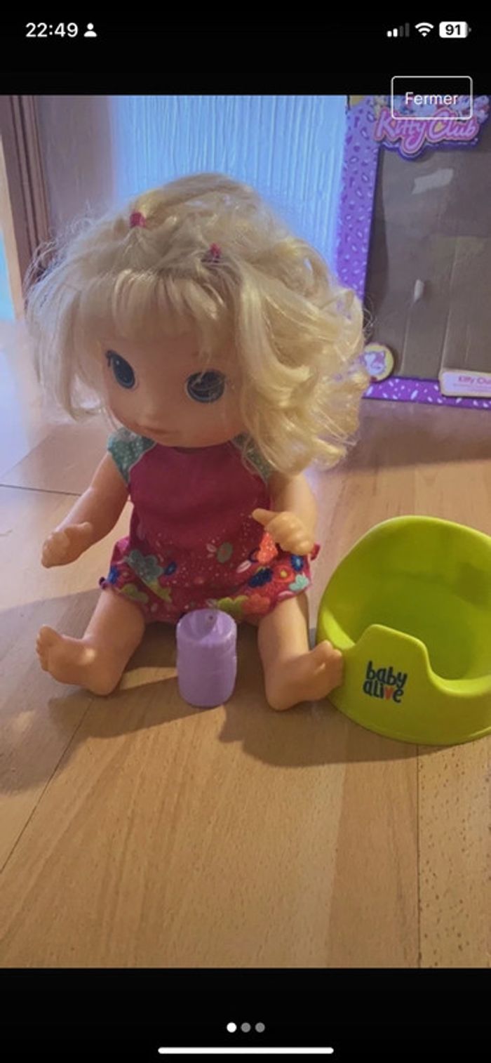 Poupée Baby Alive va au pot - photo numéro 2