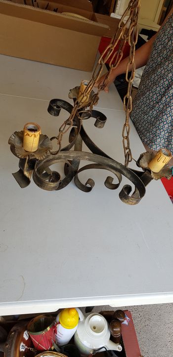 Lustre en fer forgé 
