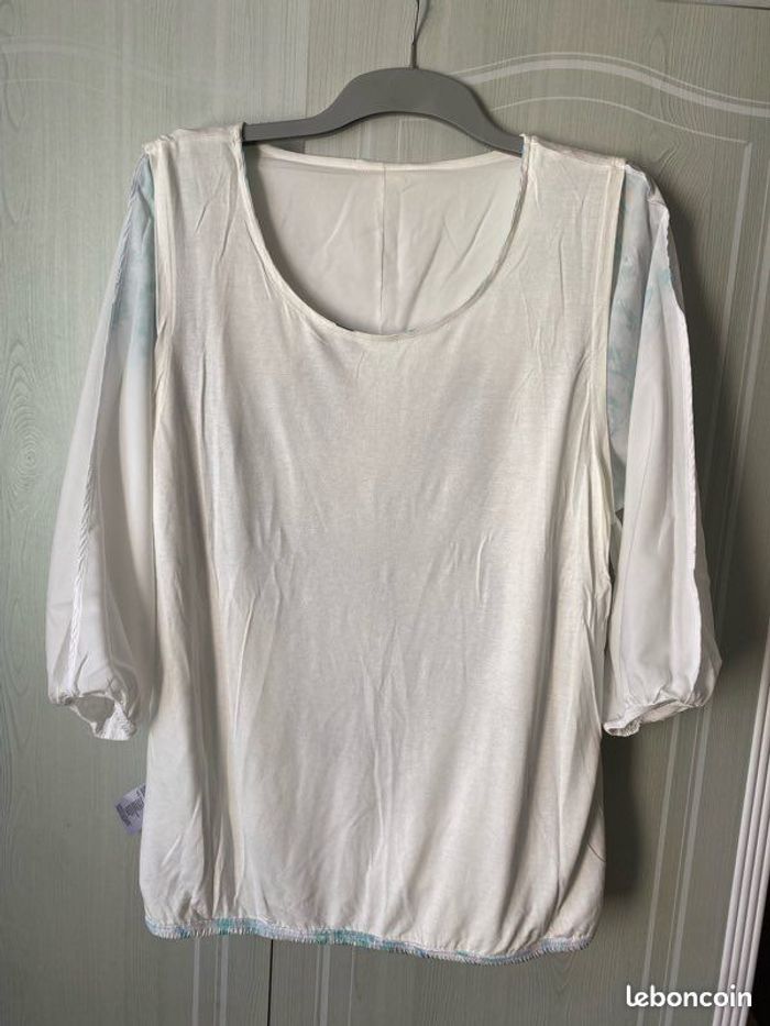 Tee-shirt manches 3/4 - femme - taille 46/48 - photo numéro 5