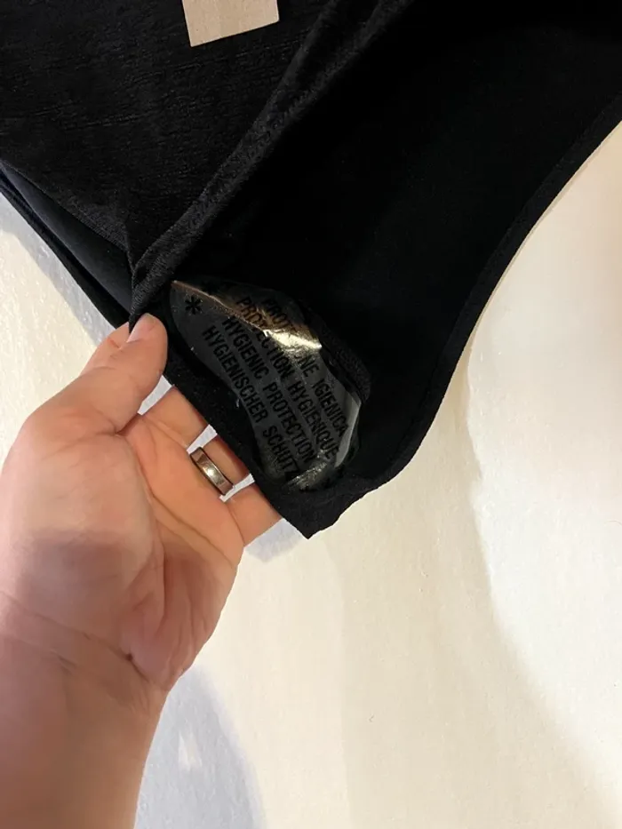 Bas de maillot de bain noir taille haute taille L - photo numéro 4