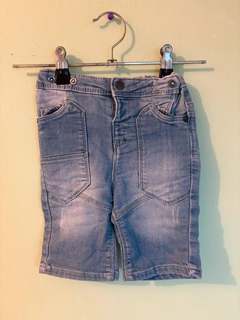 Short bleu ciel délaver