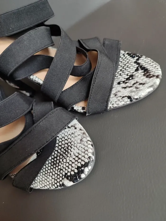 Chaussures de danse latine imprimée serpent - photo numéro 4