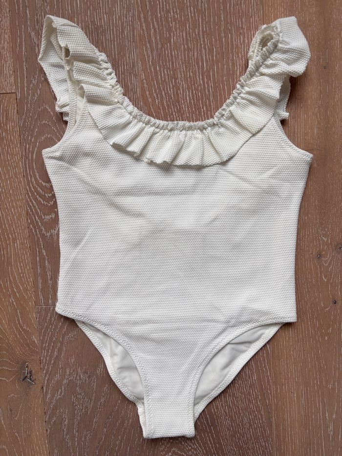 Maillot de bain fille 10 ans Mango nid d’abeille volanté doublé