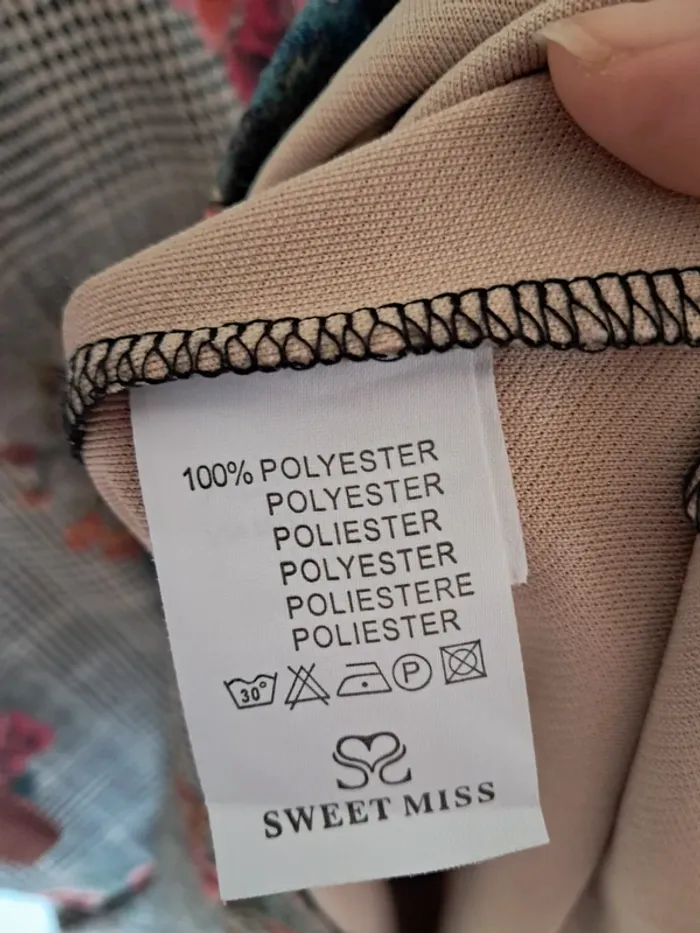 Robe droite à carreaux fleuris - photo numéro 6