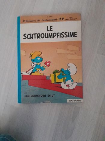 Magnifique BD schtroumphs 1978