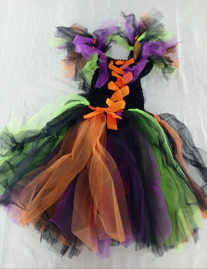 Deguisement robe sorcière multicolores 4ans - photo numéro 7