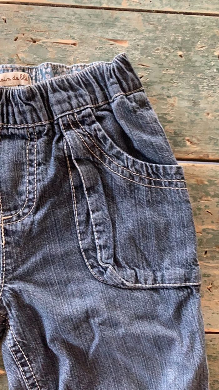 Pantalon en jean grains de blé - photo numéro 4