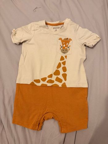 Combishort été girafe orchestra bébé garçon 23 mois