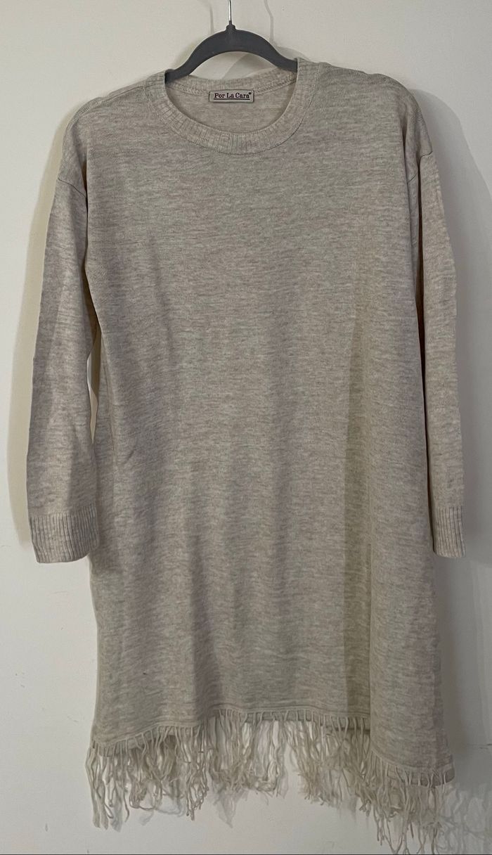 Robe Tricot Côtelé femme taille unique  Por La Cara