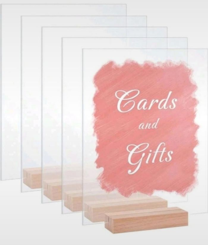 Lot de 15 cartes acryliques