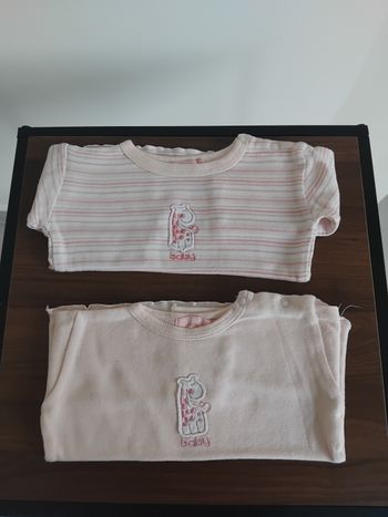 T shirt manches longues bébé fille 1 mois