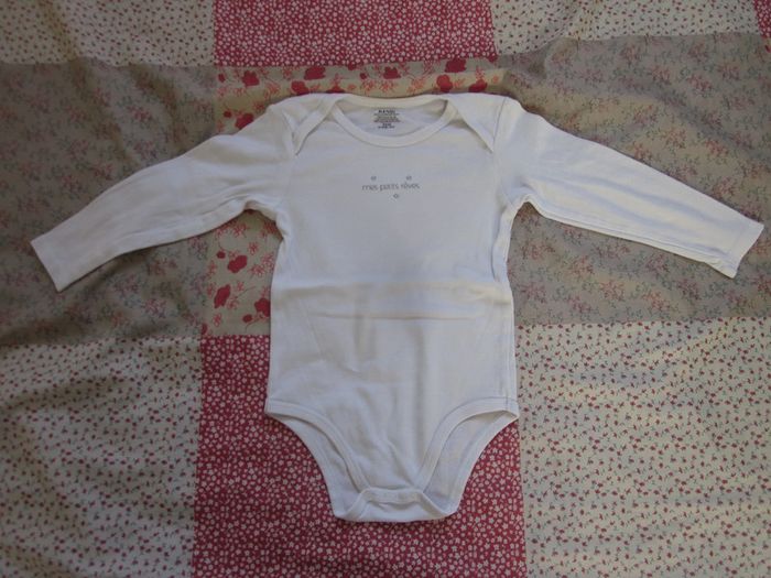 Bodies manches longues blanc 36 mois - photo numéro 2
