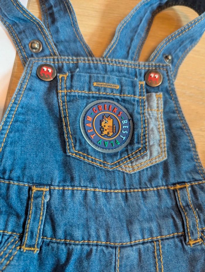 Salopette pantalon jean Creeks 3 mois - photo numéro 2