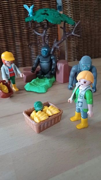 Éleveurs et gorilles playmobil