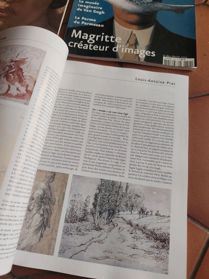 4 magazines 3€ le lot connaissance des arts Léonard de Vinci Michel ange Magritte - photo numéro 3