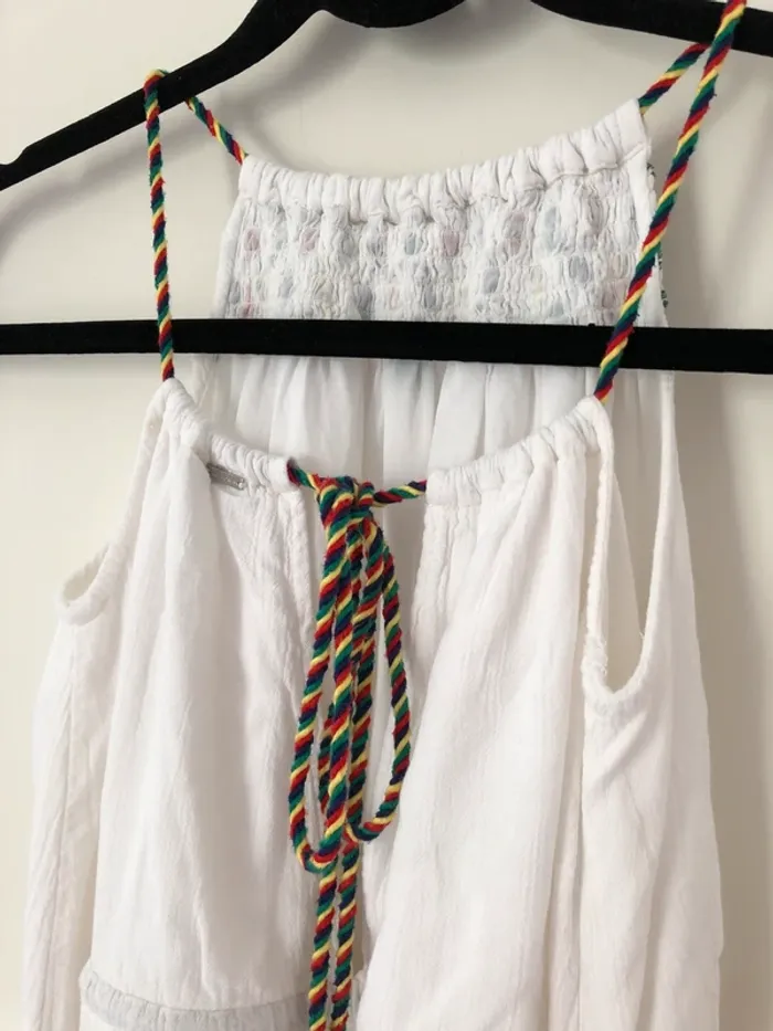 Robe longue blanche IKKS taille 36 - photo numéro 5