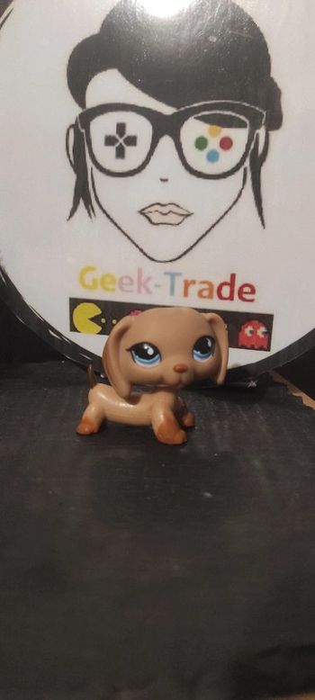 My Littlest Petshop LPS Pet Shop Dog Teckel Dachshund 518 Chien Authentic