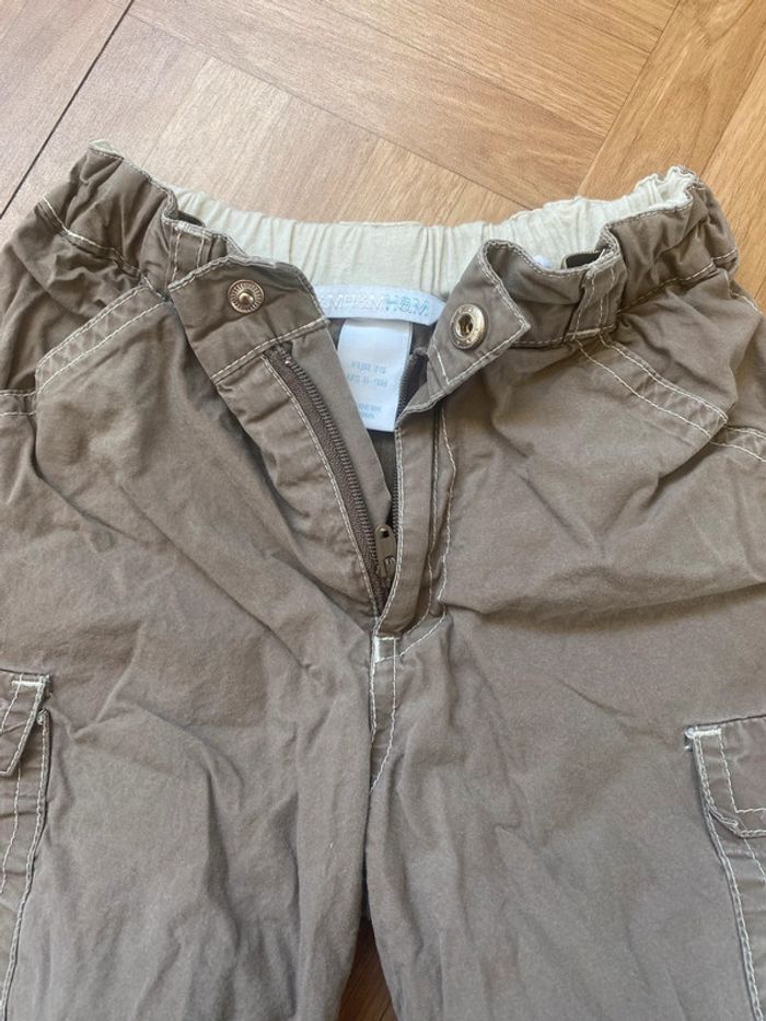 Pantalon cargo marron taille 6/9 mois H&M - photo numéro 2