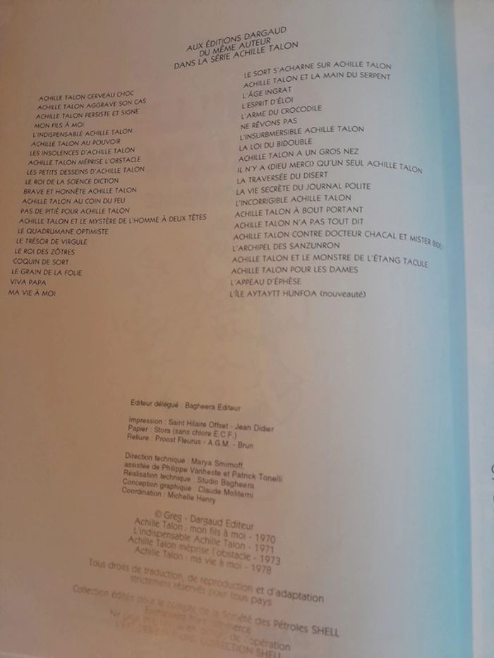 Lot de 2 BD Achille Talon > Vintage 1994 - photo numéro 9