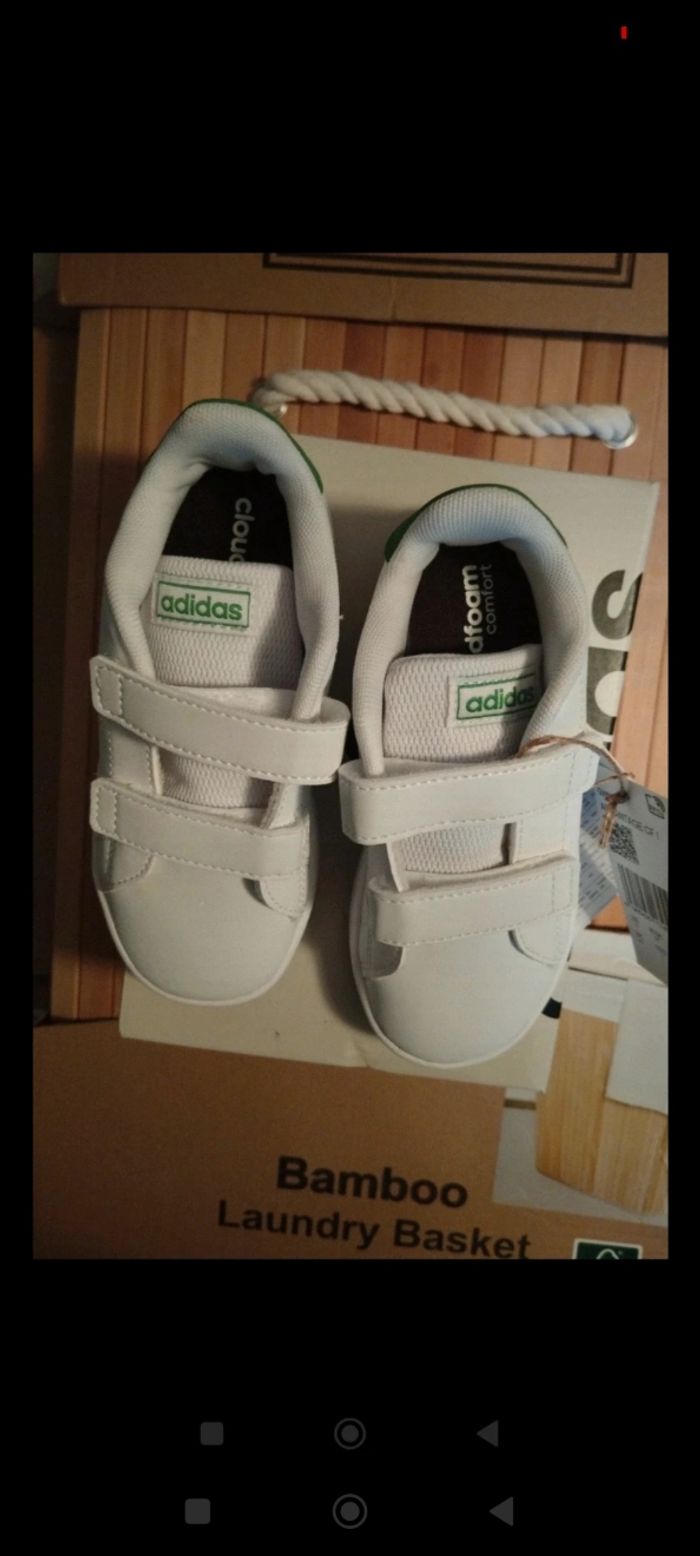 Adidas mixtes vertes taille 27 - photo numéro 4