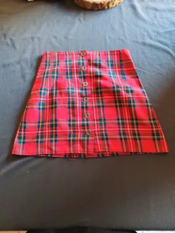 Mini-jupe écossaise taille 34