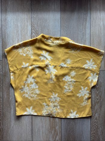 Tee shirt jaune palmiers