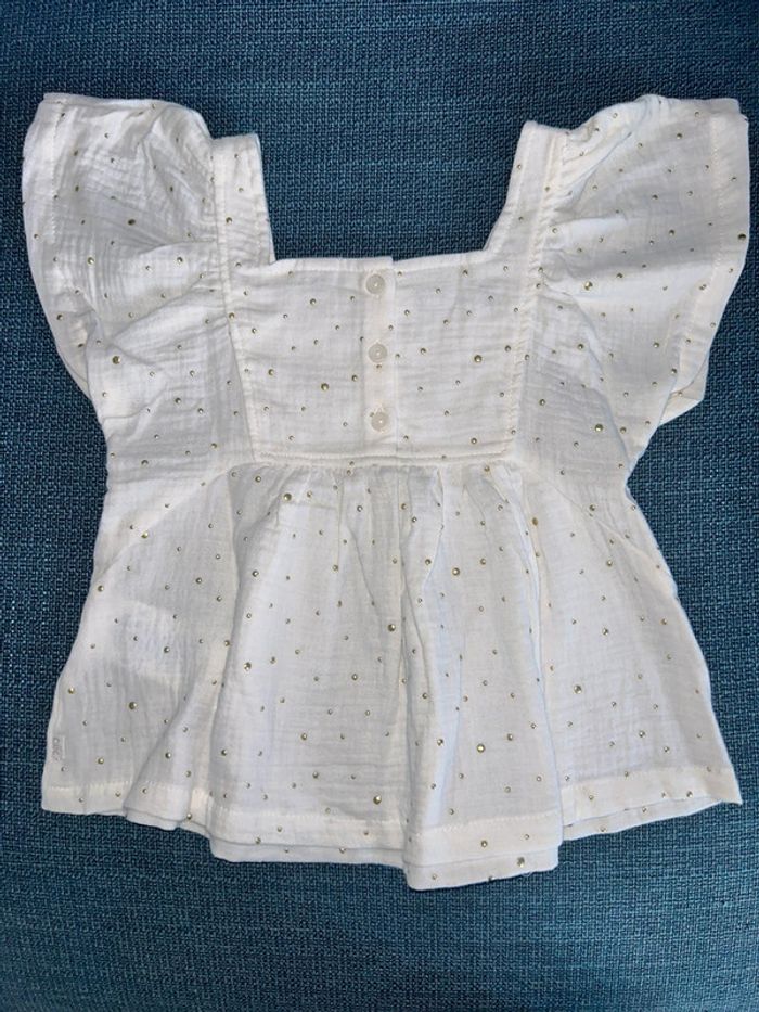Blouse en gaz de coton Okaidi - photo numéro 2